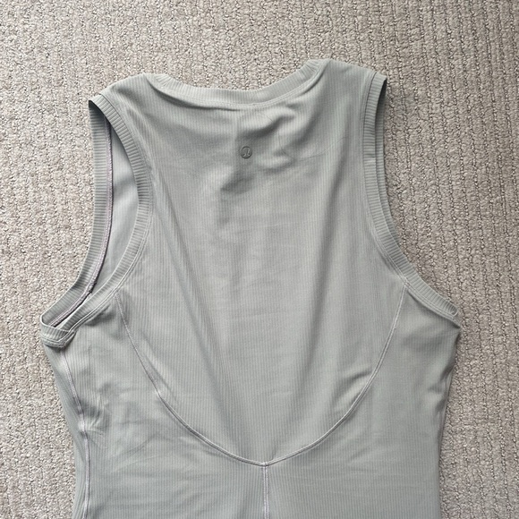Lululemon All Aligned Ribbed Midi Dress, 10, Sheer Oak - Picture 4 of 9